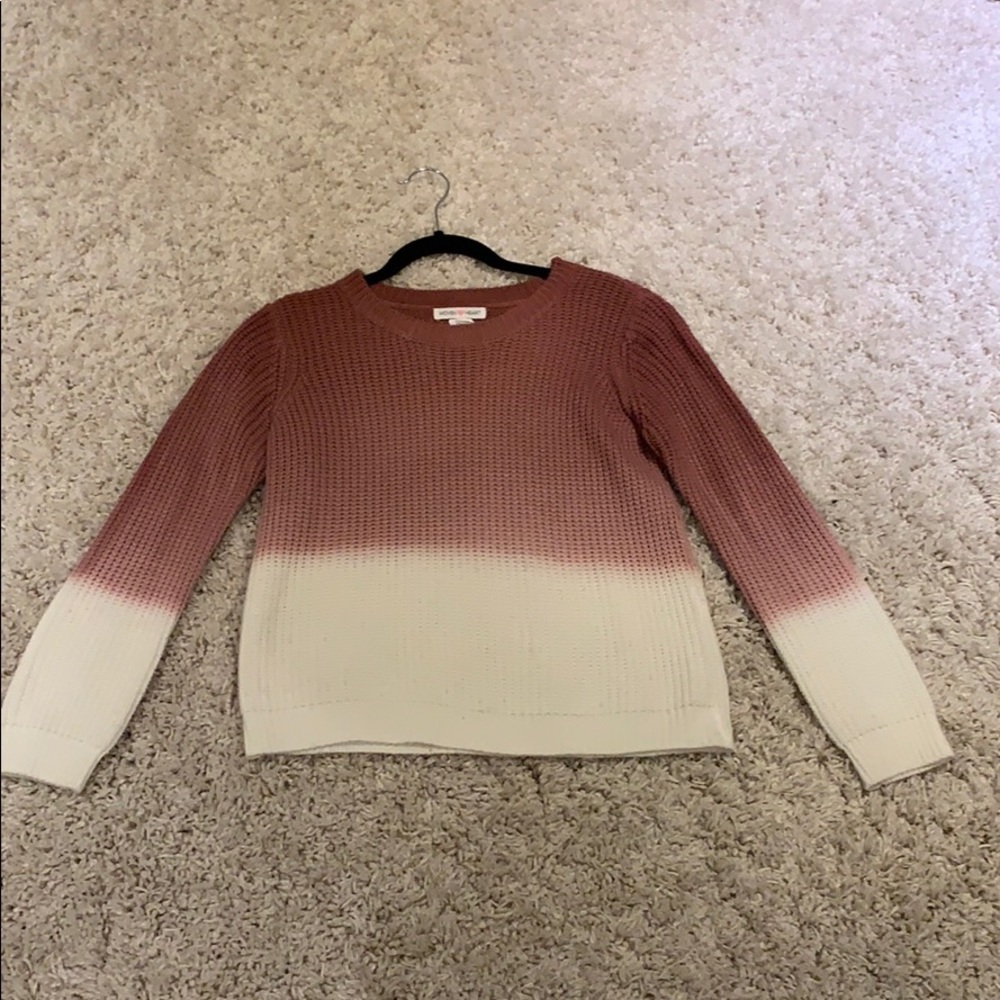 Kids Maroon Ombré Sweater